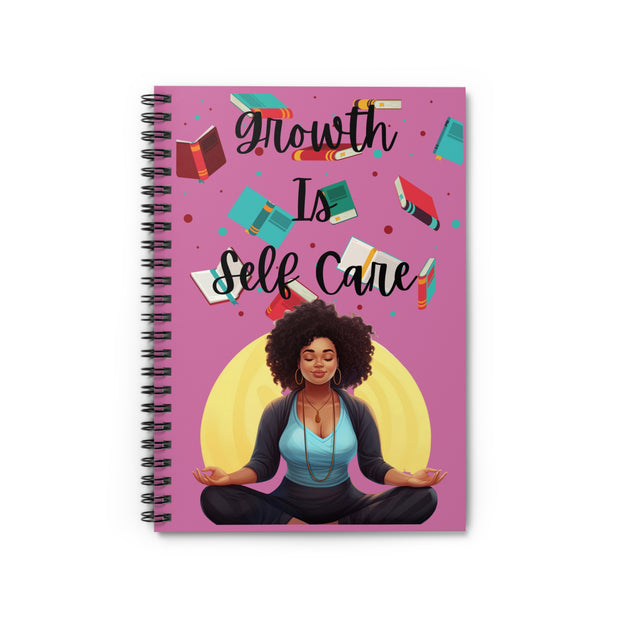 Growth is Self Care - Spiral Notebook - Ruled Line