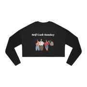 Self Care Sunday Cropped Sweatshirt - Self Care Sunday