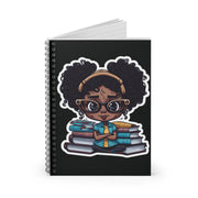 Black Girl Spiral Notebook - Ruled Line