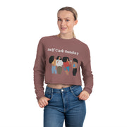 Self Care Sunday Cropped Sweatshirt - Self Care Sunday