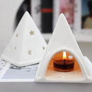 Enchant Your Holiday Season with Our Christmas Tealight Candle Holder – Elegant Ceramic Table Centerpiece for Cozy Ambiance