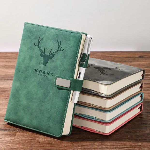 Premium Leather Bound Journal - A5 Size, 80gsm, 2023/2024 Planner - Self Care Sunday