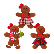 3PCS Gingerbread Man Christmas Tree Ornaments – Perfect for 2024 New Year Gifts & Party Decor