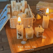 ✨ Adorable Miniature Scented Candles - Perfect 1:12 Dollhouse Christmas & Halloween Décor