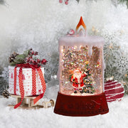 🎄✨ Christmas Flameless Glitter Candle – Light Up Your Holiday Magic! 🌟 Snow Globe Candle Party Decor 🎁