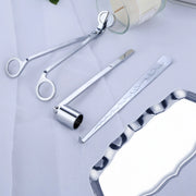 Vintage Stainless Steel Candle Care Kit with Scissor, Trimmer, Dipper & Snuffer - Self Care Sunday