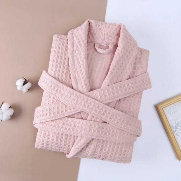 2 Layer Waffle Knit Hotel Style Robe - Self Care Sunday