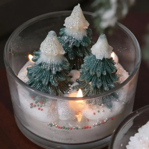 Christmas Tree Aromatherapy Tealight Candle – Festive Scented Candle for Relaxation & Joy