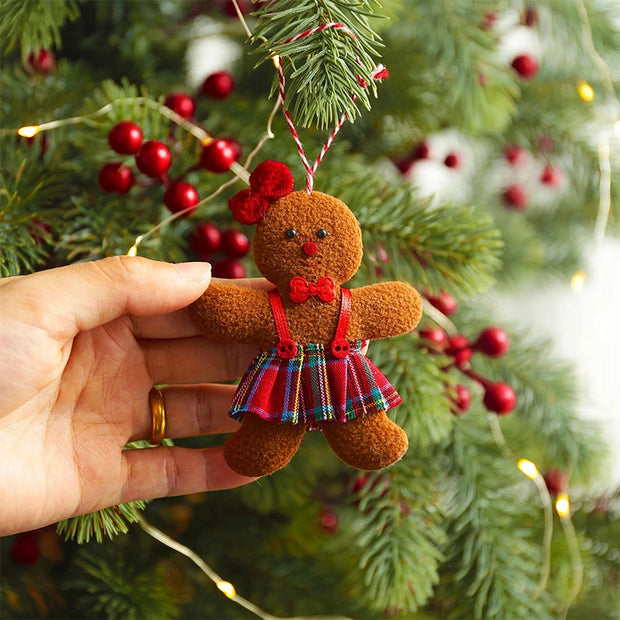 3PCS Gingerbread Man Christmas Tree Ornaments – Perfect for 2024 New Year Gifts & Party Decor