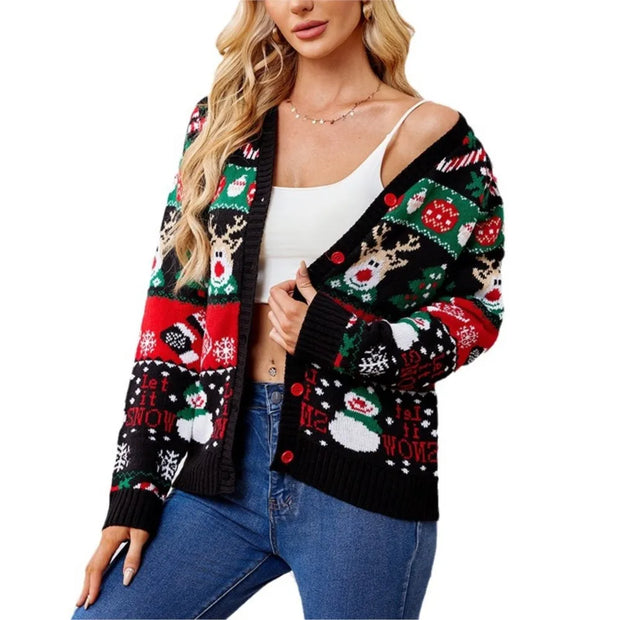 Cozy Chic Knitted Sweater Cardigan – Women’s Winter Wardrobe Essential! ❄️ | Stylish, Warm & Perfect for the Holidays!