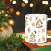 🎄 Festive 11oz Christmas Party Ceramic Mug – Perfect for Gnome Lovers, Coffee Enthusiasts & Holiday Cheer! ☕