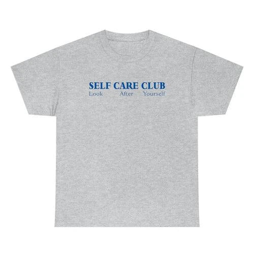 Self Care Club Vintage Style Tshirt - Self Care Sunday