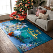 Home Decor Modern Christmas  Entrance Carpet Living Room Coffee Table Blanket Santa Mat Bedroom