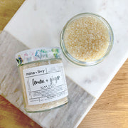 Lemon & Ginger Infused Bath Salt Blend - Self Care Sunday