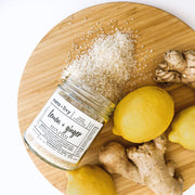 Lemon & Ginger Infused Bath Salt Blend - Self Care Sunday