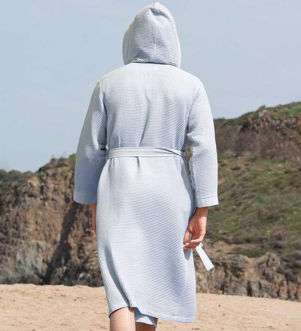 hooded turkish cotton waffle robe