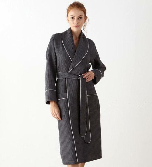 Women's Full Length Waffle Hotel Style Robe - Self Care Sunday