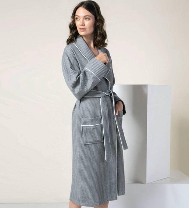 Women's Full Length Waffle Hotel Style Robe - Self Care Sunday