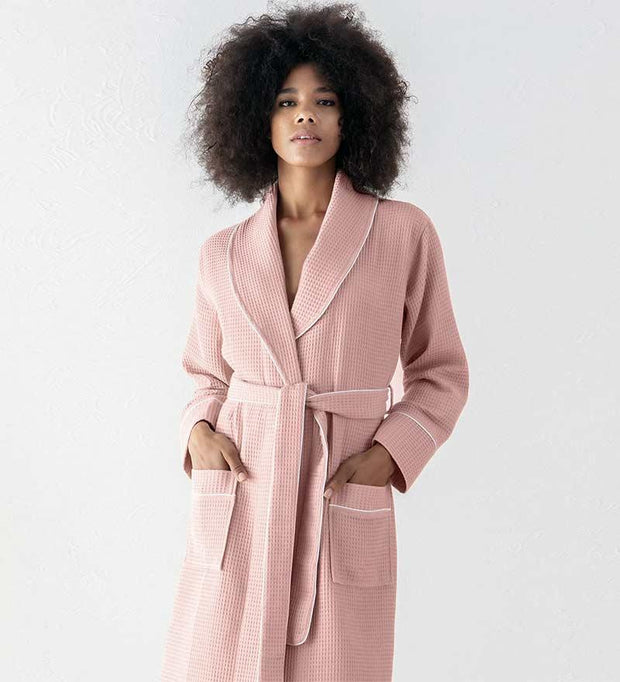 Women's Full Length Waffle Hotel Style Robe - Self Care Sunday