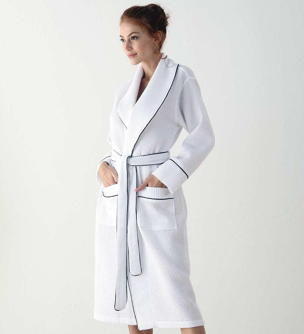 Women's Full Length Waffle Hotel Style Robe - Self Care Sunday